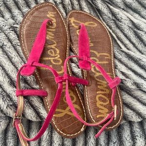 Sam Edelman Pink Suede Sandals